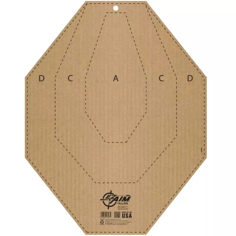 ALLEN EZ AIM IPSC CORRUGATED SILHOUETTE 14×22