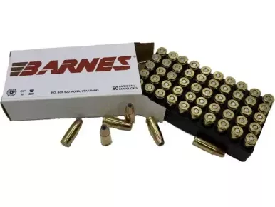 Barnes Defense 9mm Luger Ammo 115gr Sierra Jacketed Hollow Point 50/ct