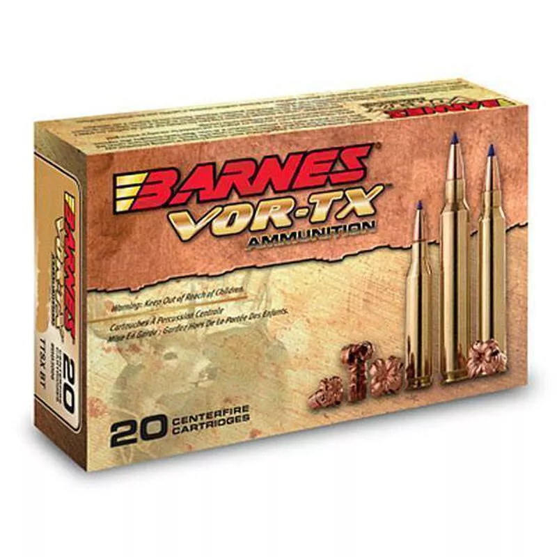 Barnes VOR-TX .30-06 Springfield Ammunition 20 Rounds 168 Gr