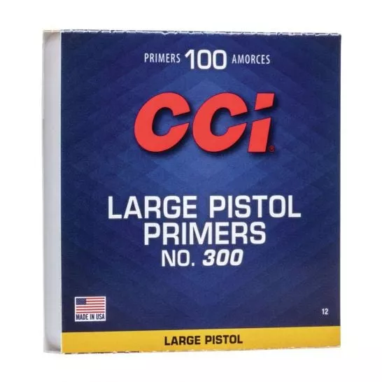CCI Large Pistol Primers No. 300, 100 Pack