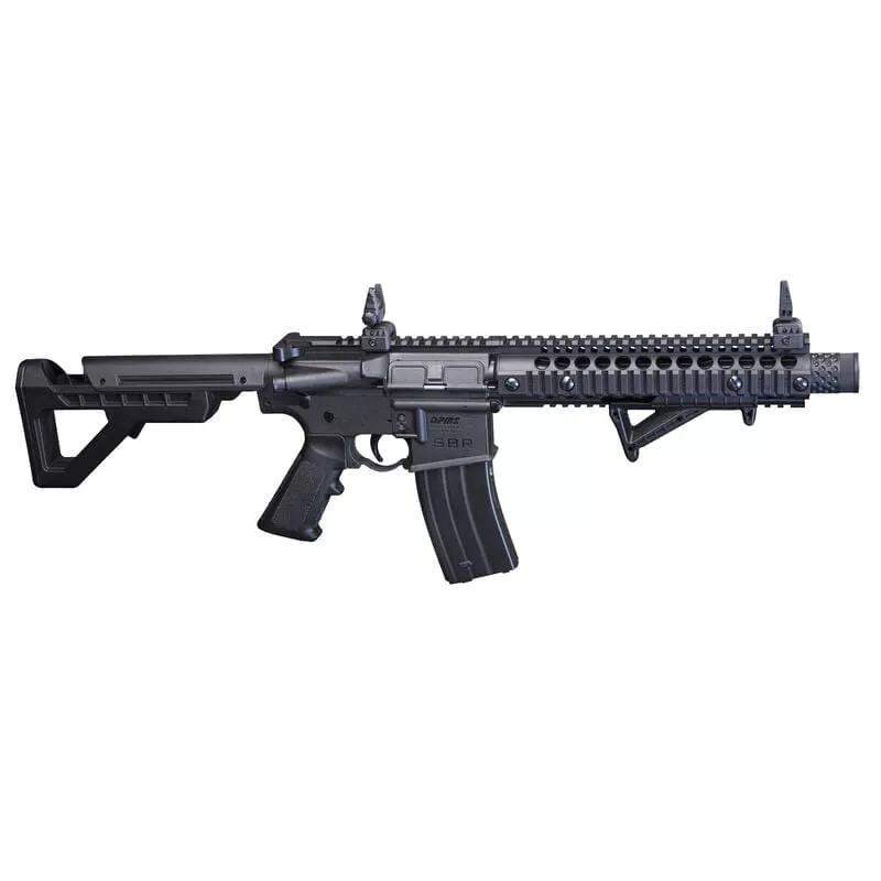 Crosman DPMS SBR Full Auto BB CO2 Rifle Polymer Black