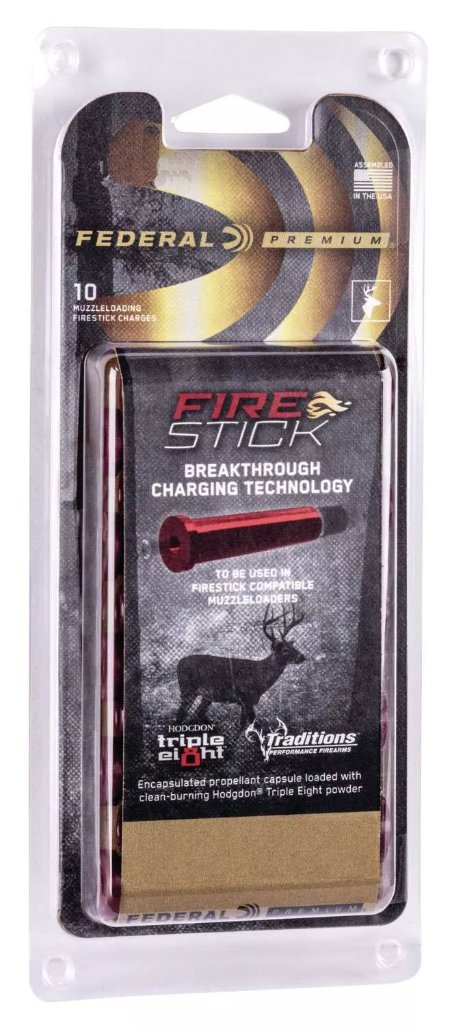 Federal PMZFS100T8 FireStick 50 Black Powder 100 gr For Trad
