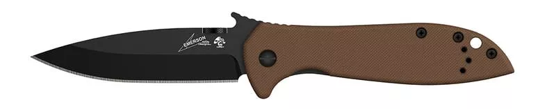 Kershaw CQC-4K Brown Folding Knife - 3.25" Plain Black Spear