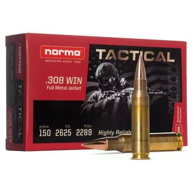 Norma Tactical 150gr FMJ 308 Win Ammo 20rds - 20177262