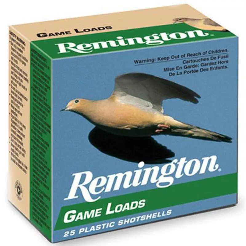 Remington Game Load 20 Gauge Ammunition 2-3/4" #8 Lead Shot