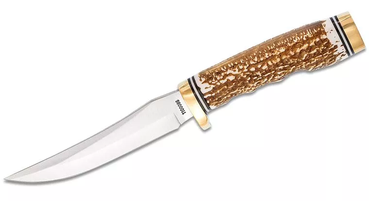 Schrade Uncle Henry Fixed Blade Knife 4.92" Satin Blade, Sta