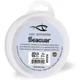 Seaguar IceX Fluorocarbon 50yds 2lb .005in 02ICE50