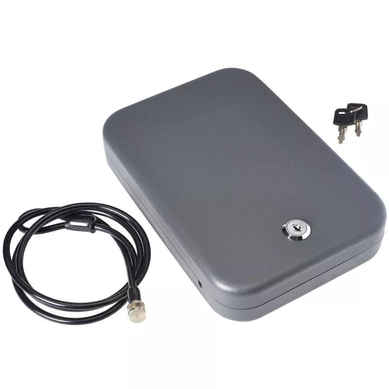 SnapSafe Lock Box Large Portable Safe with Steel Security Ca