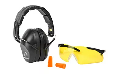 Walker's Passive Combo Kit – Folding Earmuff and Sport Glasses