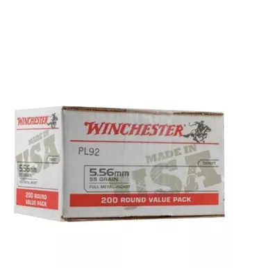 Winchester 5.56 Bulk Ammo 55gr FMJ 200rds