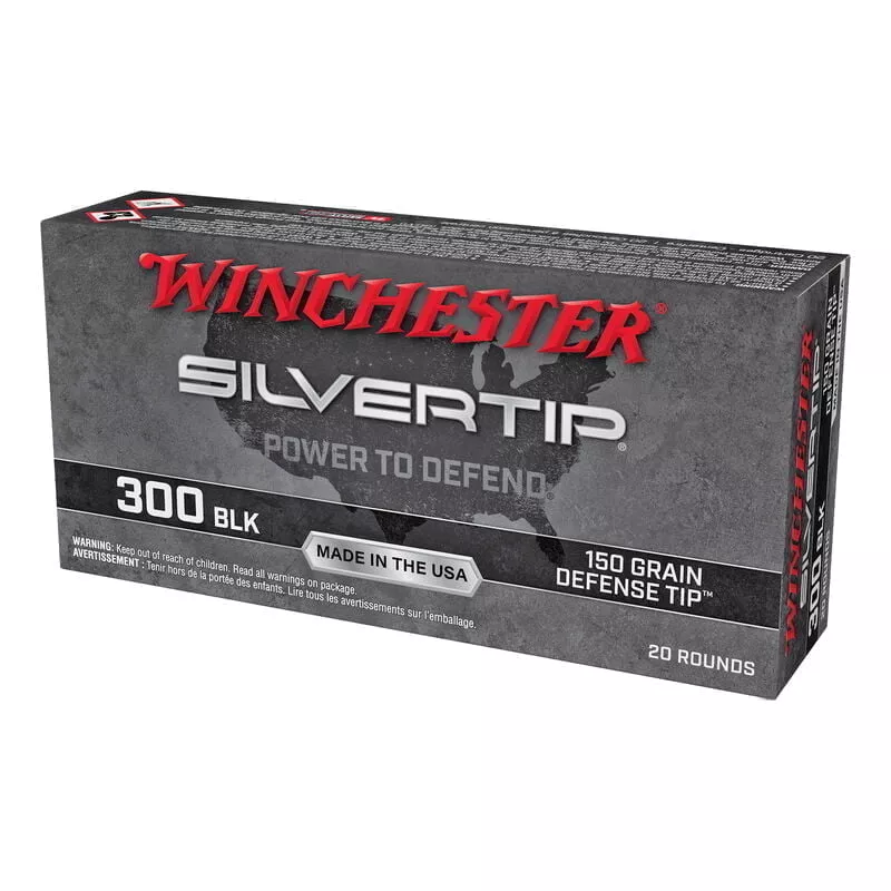 Winchester Silvertip .300 Blackout Ammunition 150 Grain Defe